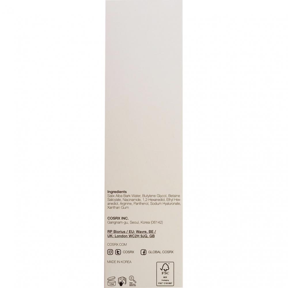 COSRX BHA Blackhead Power Liquid 100 ml - exfoliant formulat cu BHA natural si apa din scoarta de salcie, care contribuie la curatarea porilor si la mentinerea scutului de umezeala
