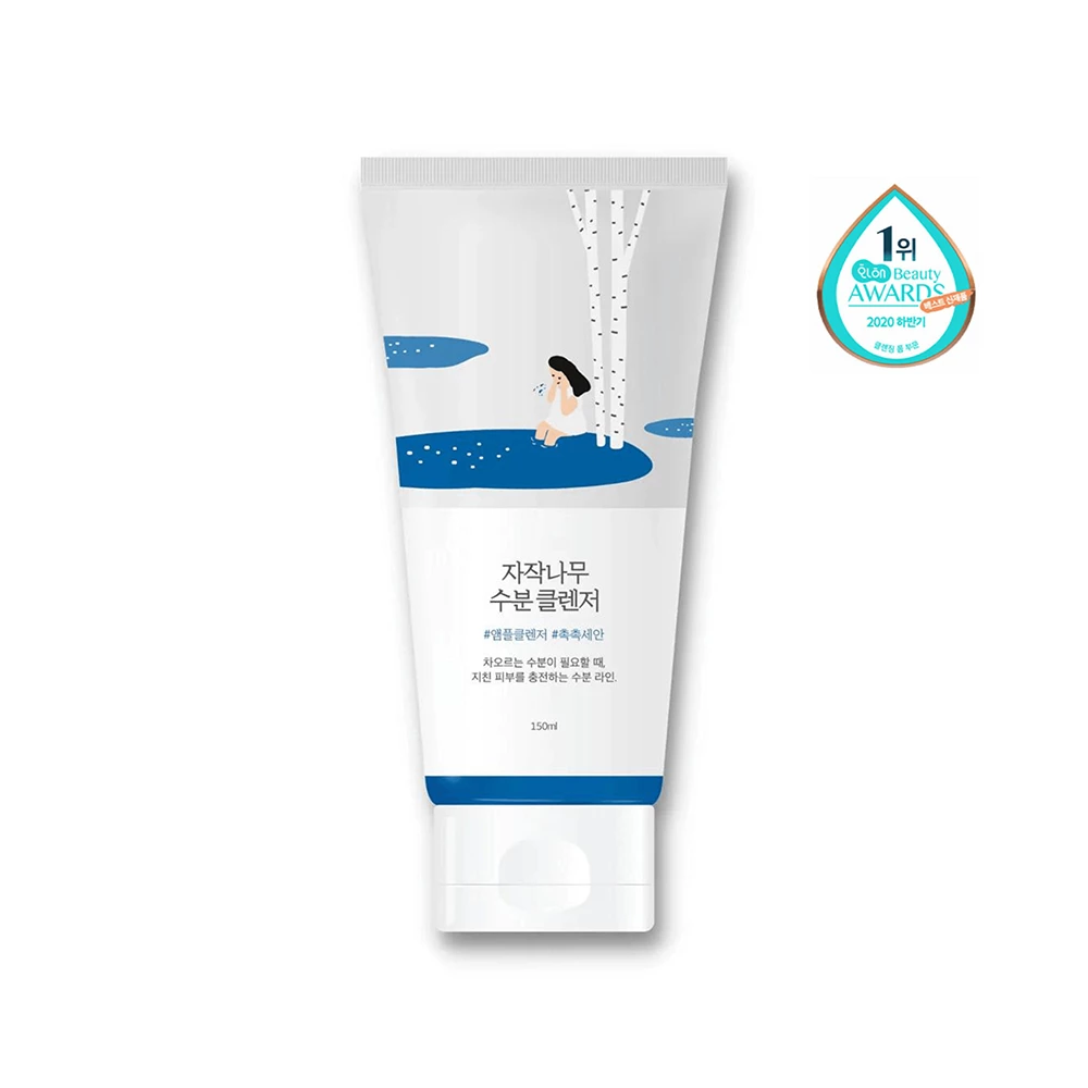 ROUND LAB Birch Juice Spuma de curatare hidratanta - Curatare delicata si hidratare intensa pentru piele sensibila, 150 ml