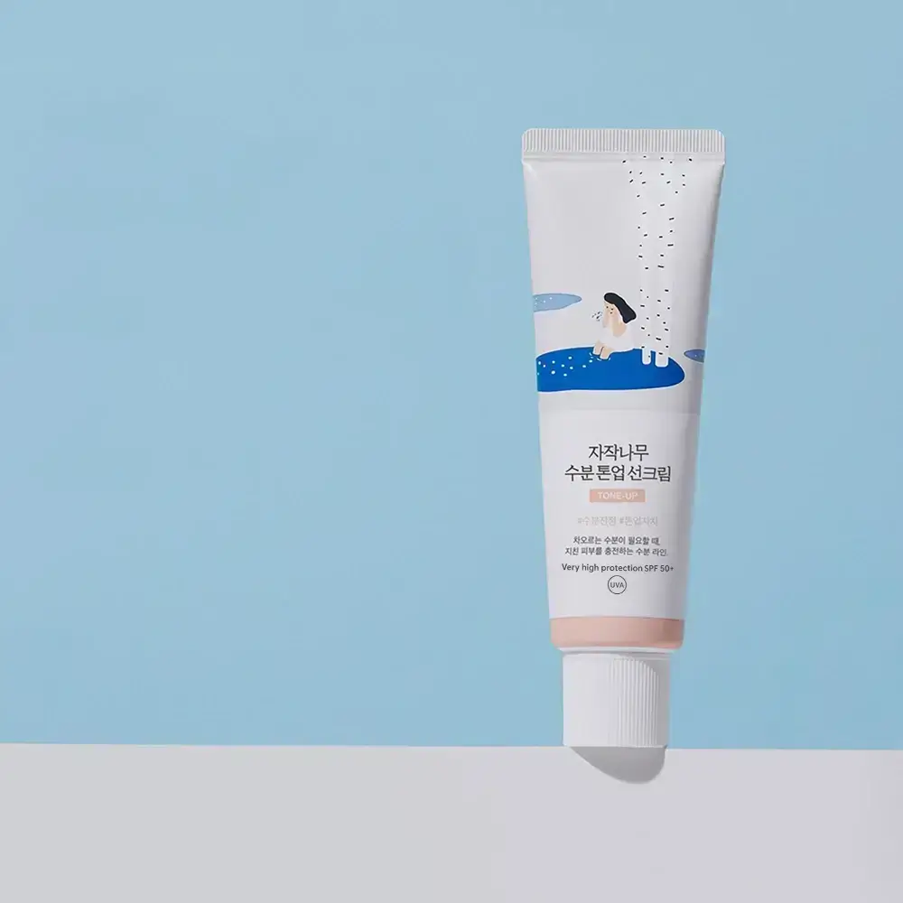 ROUND LAB Birch Moisture Tone-Up Crema de fata SPF 50+  - Hidratare, Protectie UV si Uniformizare Nuanta, 50 ml