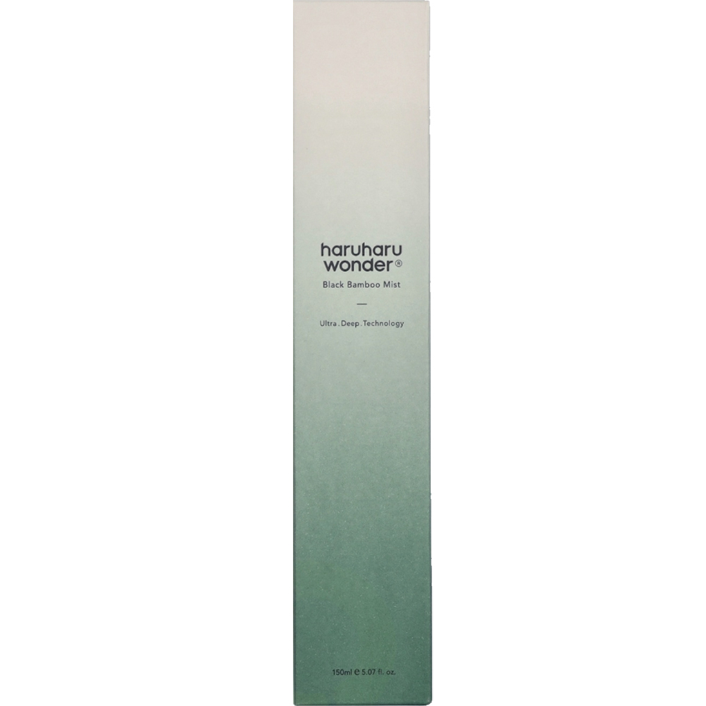 HARUHARU WONDER Black Bamboo Mist, 150 ml - Mist facial formulata cu extract de bambus fermentat si betaina, care contribuie la calmarea pielii si la metinerea echilibrului apa-ulei