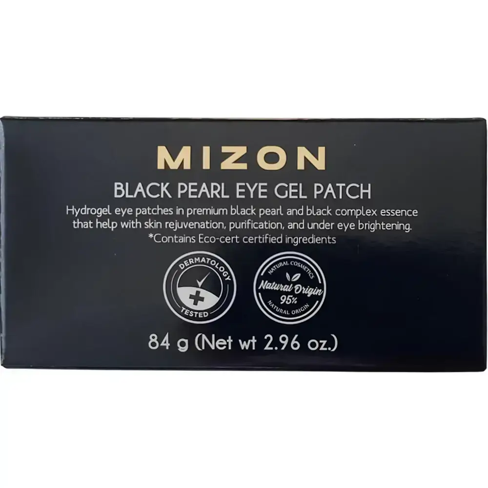 Mizon Black Pearl plasturi hidrogel pentru ochi - antirid, iluminare si hidratare intensa, 60buc
