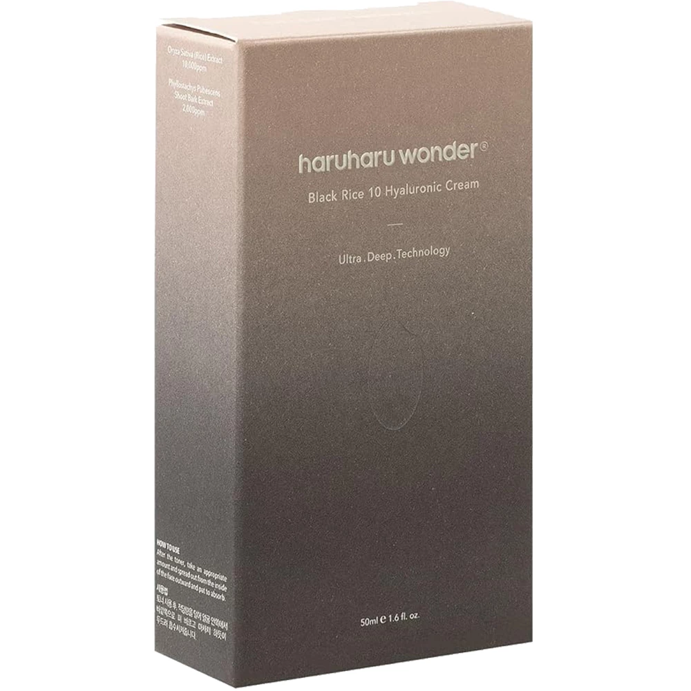 HARUHARU WONDER Black Rice 10 Hyaluronic Cream crema de fata - hidratare si hranire, 50 ml
