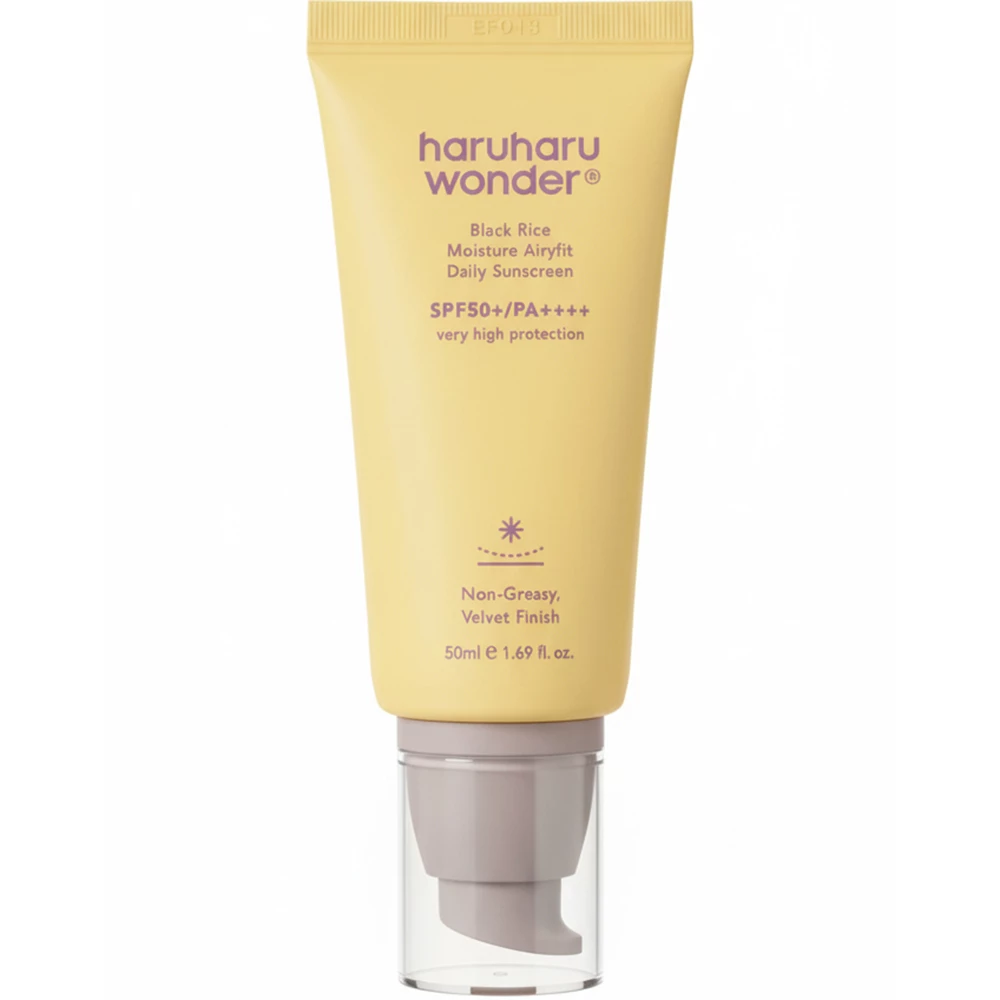HARUHARU WONDER Black Rice Moisture Airyfit Daily Sunscreen Crema de fata - protectie si hidratare, 50 ml
