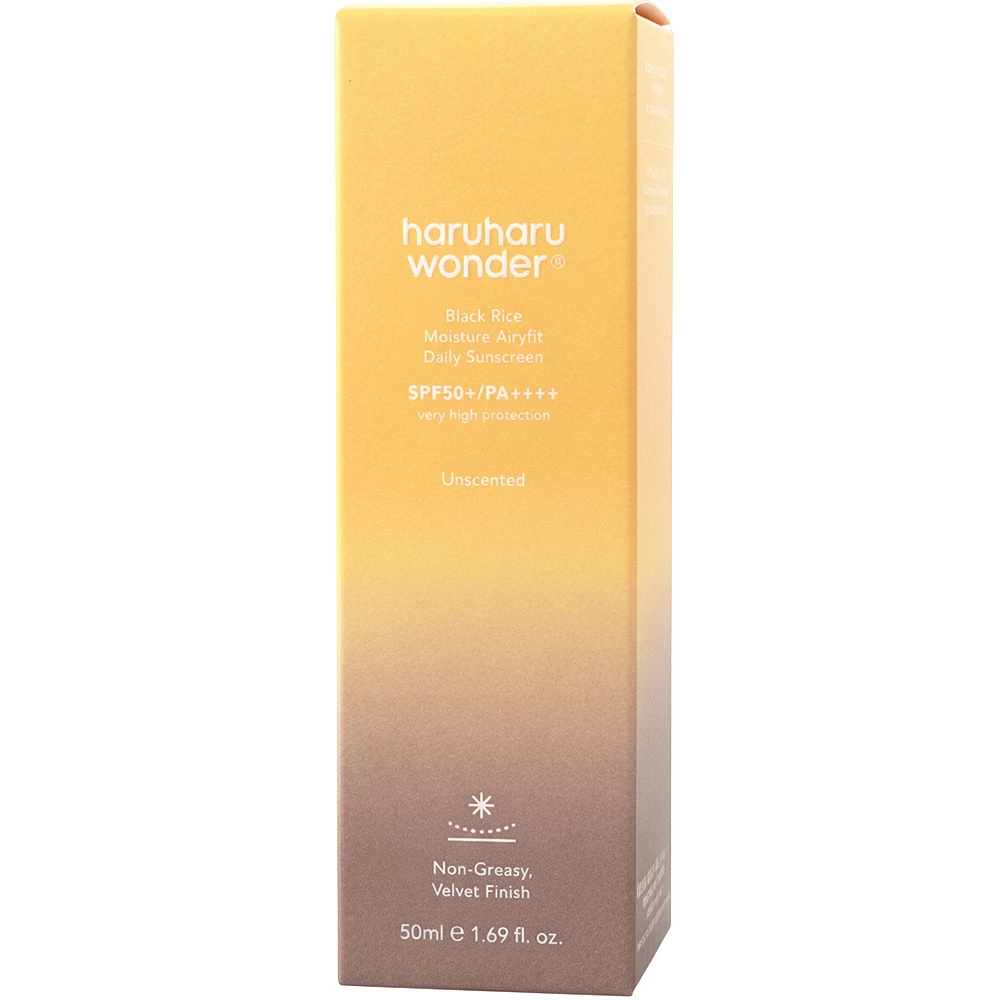 HARUHARU WONDER Black Rice Moisture Airyfit Daily Sunscreen Crema de fata - protectie si hidratare, 50 ml