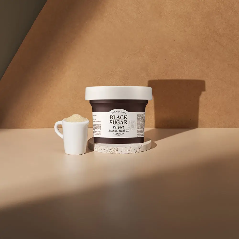 SKINFOOD Black Sugar Perfect Masca Exfolianta Revitalizanta - Exfoliere delicata si hidratare intensa, 210 ml