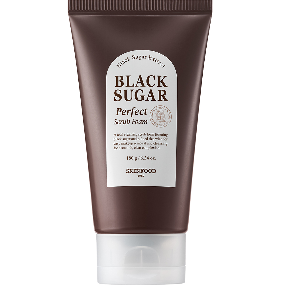 Black Sugar Perfect Scrub Foam Spuma de curatare exfolianta 180 ml