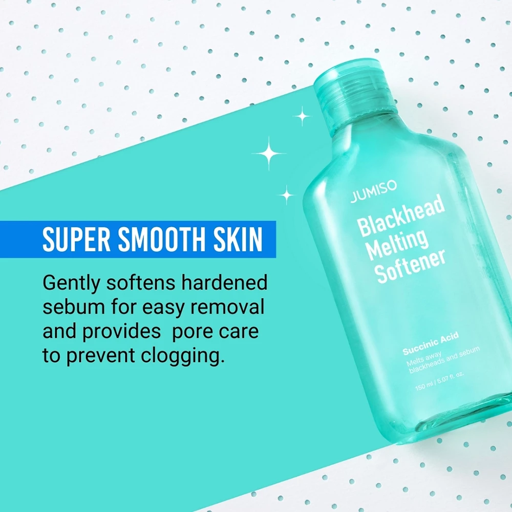 JUMISO Blackhead Melting Softener Special Kit Lotiune de fata pentru puncte negre - Curatare profunda si reducerea porilor dilatati, 150 ml