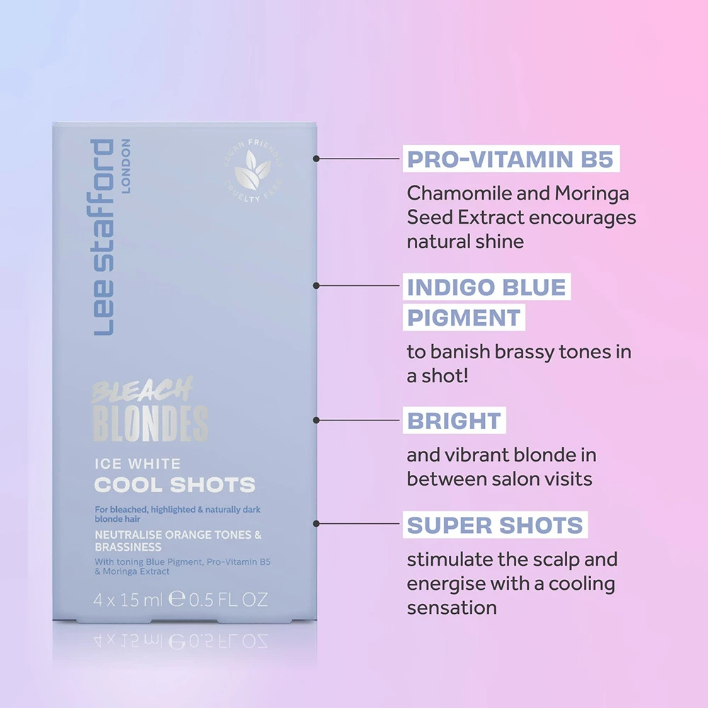 Bleach Blondes Ice White Cool Shot Balsam nuantator 4x15ml
