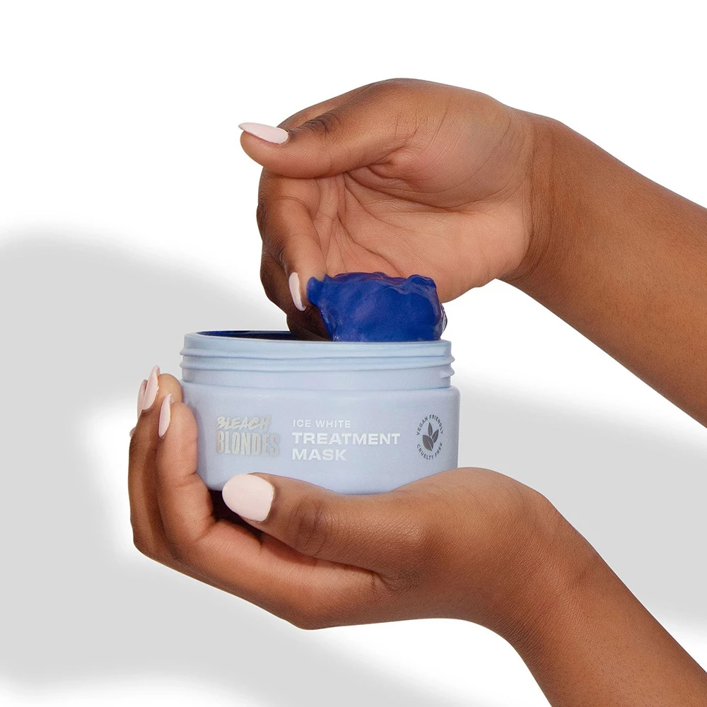 Bleach Blondes Ice White Toning Treatment Mask Masca de Par pentru par blond si decolorat 200 ml