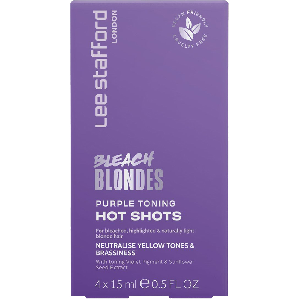 Bleach Blondes Purple Toning Hot Shots Balsam nuantator 4x15ml