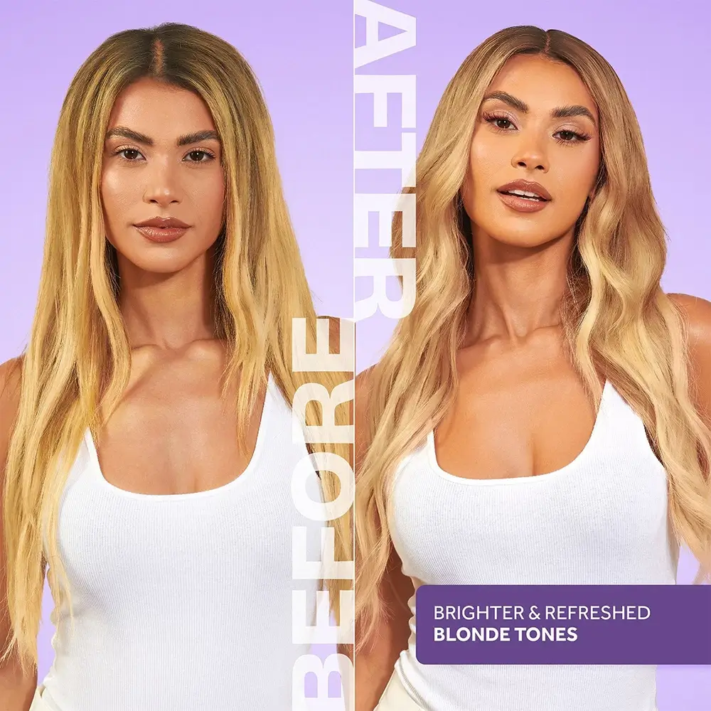 LEE STAFFORD Bleach Blondes Balsam Nuantator Purple Hot Shots - Neutralizare Rapida si Stralucire pentru Par Blond, 4x15ml