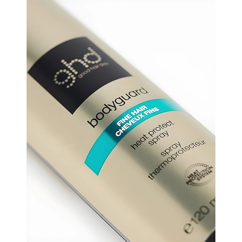 Spray de protecție termică GHD Bodyguard pentru păr fin – Protecție avansată și volum pentru părul subțire, 120 ml