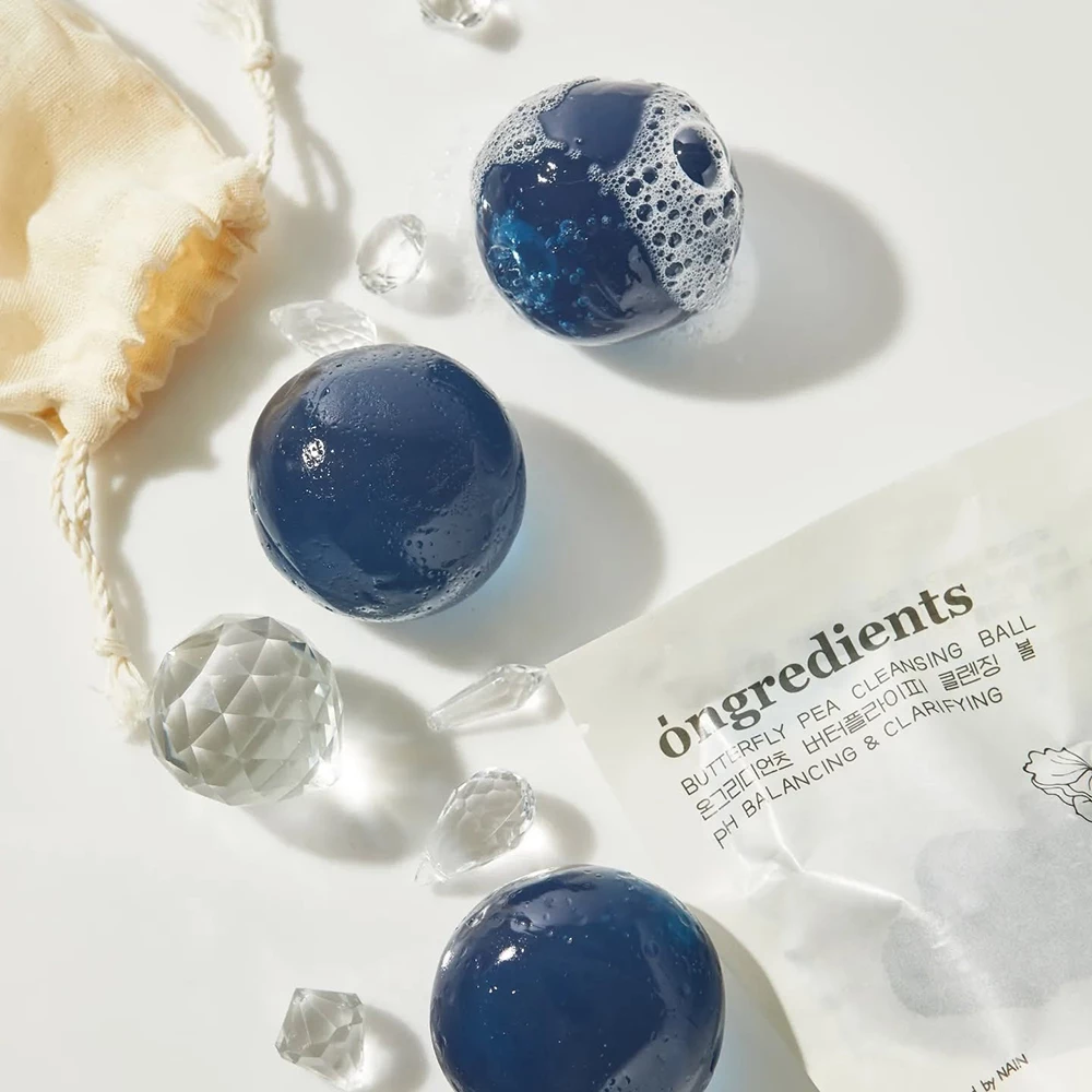 ONGREDIENTS Butterfly Pea Bila de Curatare Revitalizanta - Curatare Antioxidanta si Hidratare pentru Ten Sensibil, 110 gr