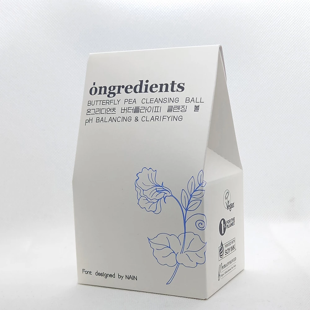 ONGREDIENTS Butterfly Pea Bila de Curatare Revitalizanta - Curatare Antioxidanta si Hidratare pentru Ten Sensibil, 110 gr