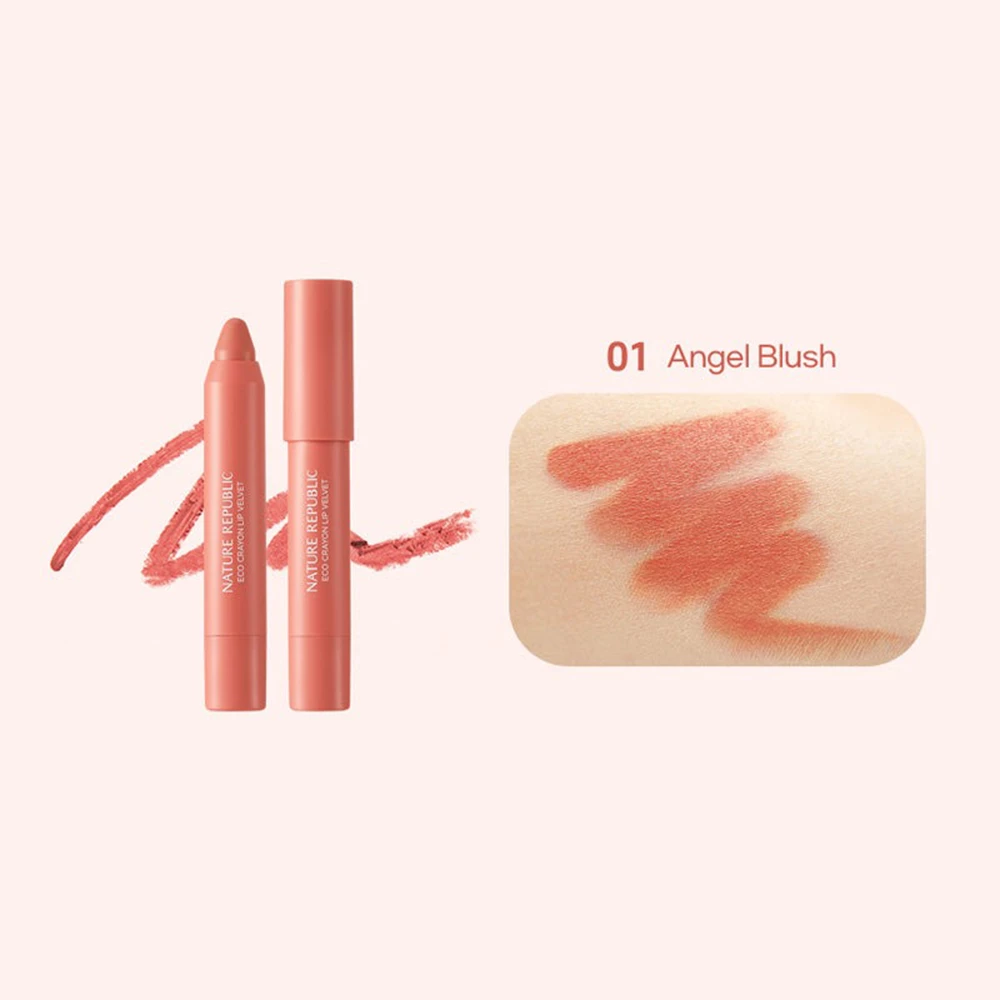 NATURE REPUBLIC By Flower Creion Ruj Multifunctional Angel Blush 01 - Hidratare si Culoare Vibranta, 3g