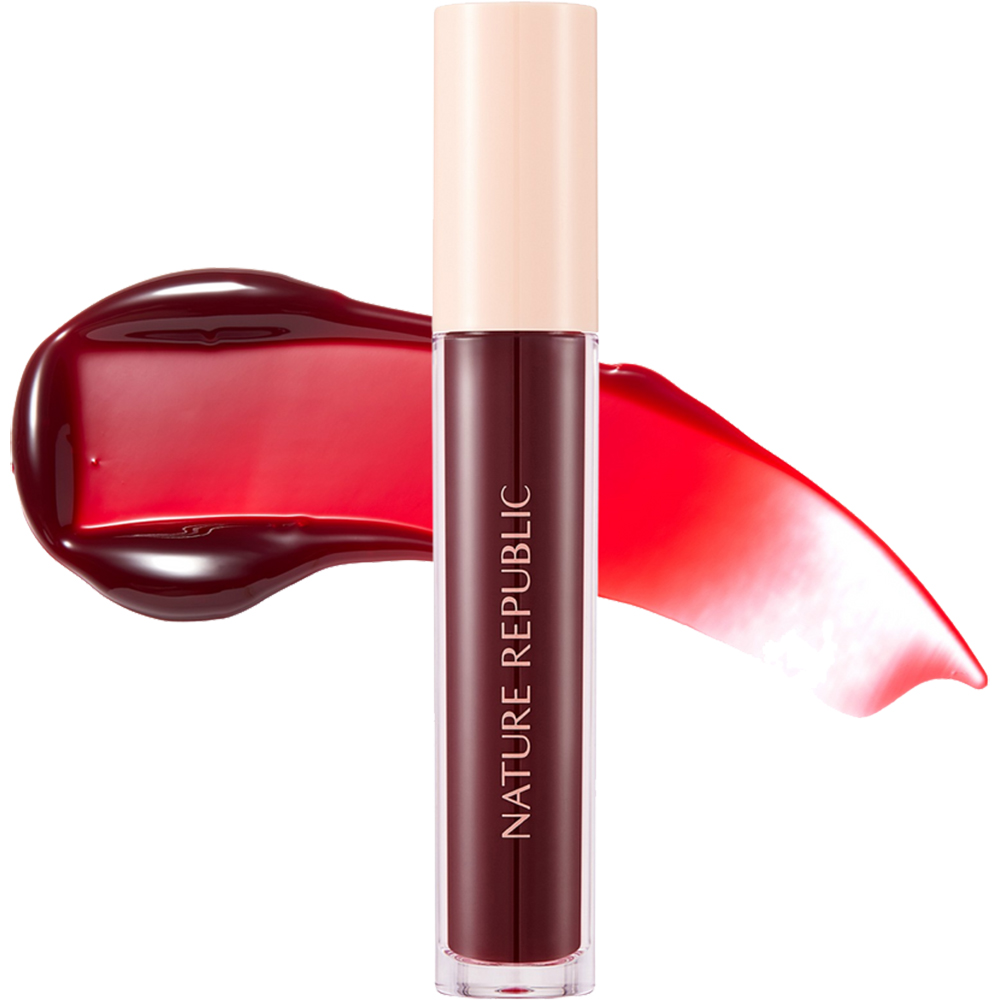 Nature Republic By Flower – Water Gel Tint Nuanțator de Buze, Nuanța 05 Plum Rush