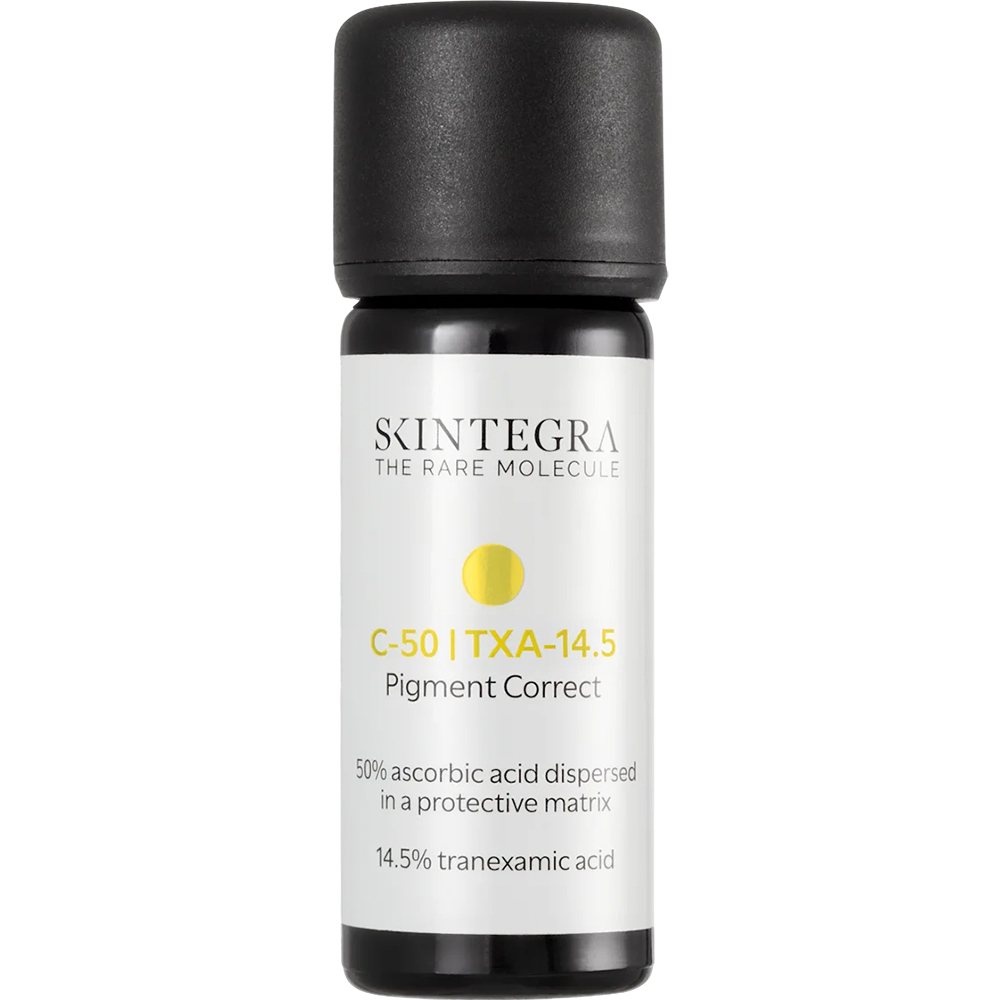 SKINTEGRA C-50 TXA-14.5 Pigment Correct, 4.5 gr - pudra de fata formulata cu acid ascorbic si acid tranexamic, care contribuie la uniformizarea nuantei tenului si la reducerea aspectului hiperpigmentarii