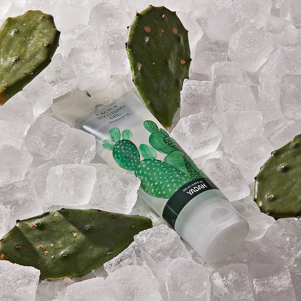 YADAH Cactus Care Gel Calmanti pentru Fata si Corp - Hidratare si Calmare cu Extract de Cactus, 105 ml