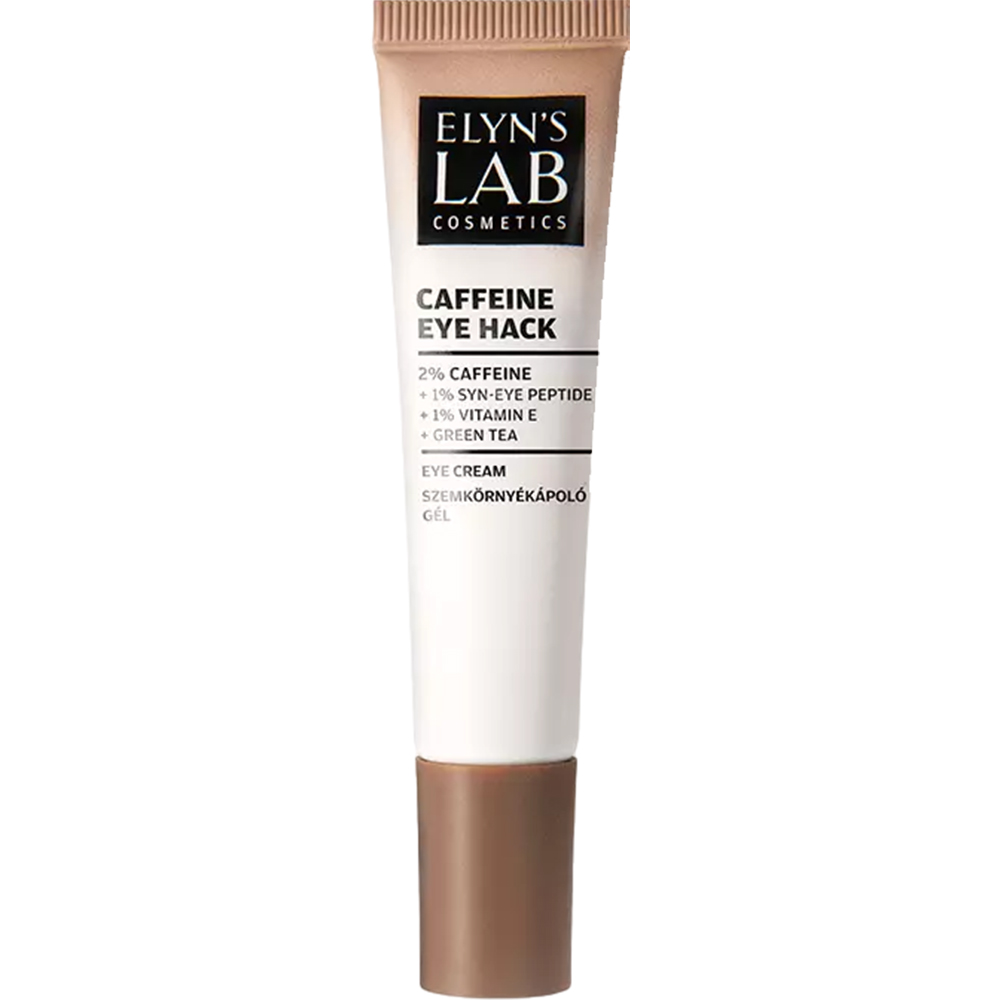 Elyn's Lab Caffeine Eye Hack – Gel Contur Ochi cu 2% Cafeină, 1% Peptidă Syn-Eye și 1% Vitamina E | Răcorire și Revitalizare