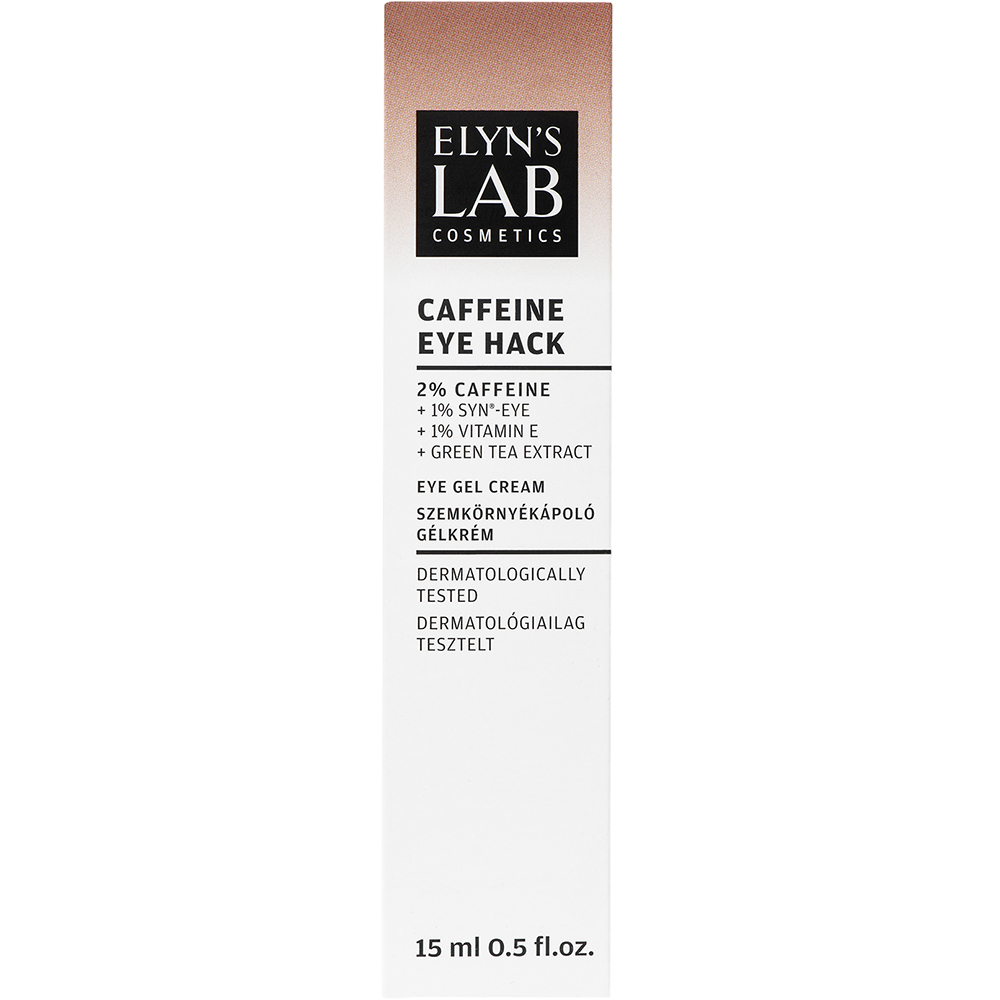 ELYN'S LAB Caffeine Boost Crema Contur Ochi cu Cafeina SYN-EYE Vitamina E - Anti-cearcane si Hidratare Intensiva, 15 ml