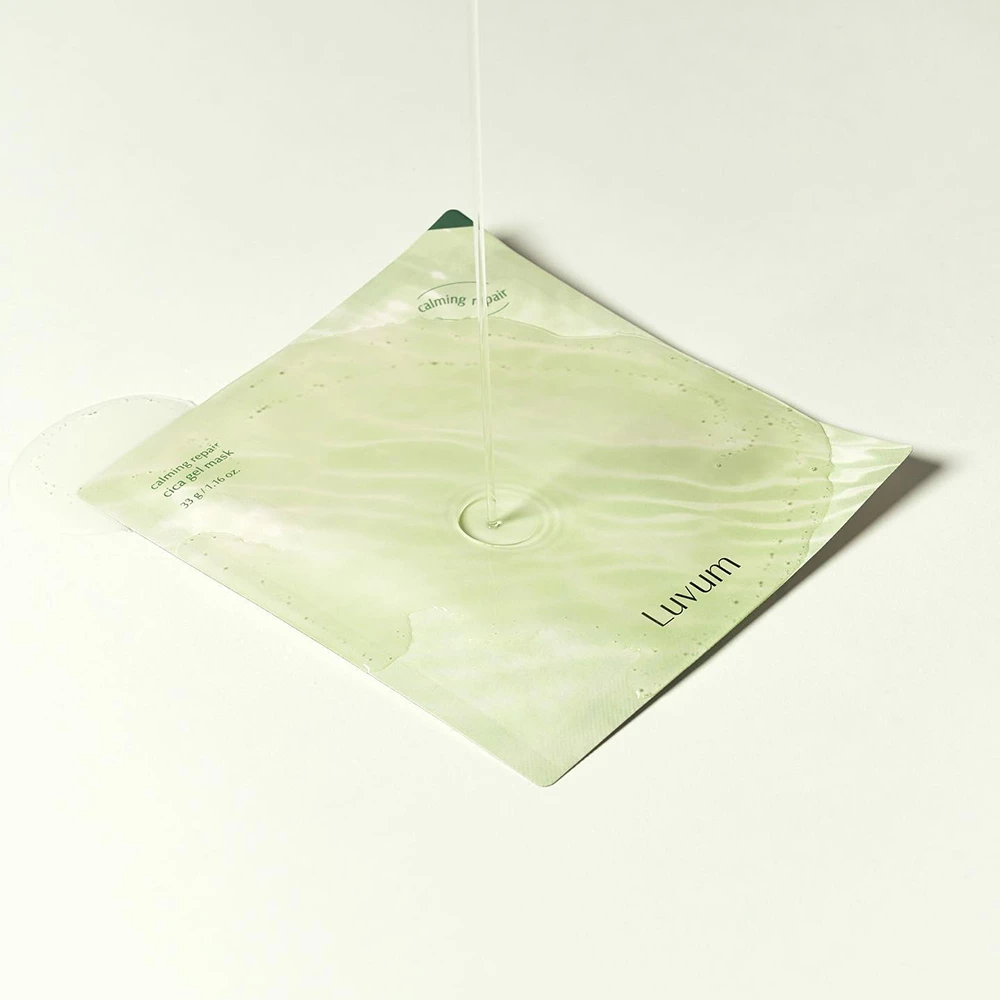 LUVUM Calming Repair Cica Gel Mask Masca Faciala Calmanta si Reparatoare - Reducere Roseata, Hidratare Profunda, 33 gr