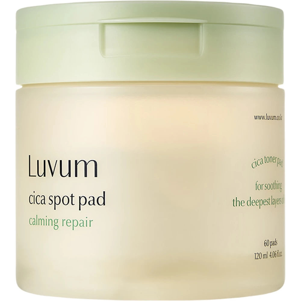 LUVUM Calming Repair Cica Spot Pad toner - calmare si refacere si hidratare, 60 buc