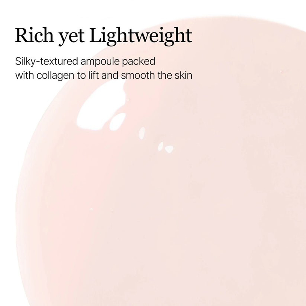 ROUND LAB Camellia Deep Collagen Firming Ampoule 30 ml - Ser de fata formulat cu colagen hidrolizat si niacinamida, care contribuie la hidratarea pielii si la uniformizarea nuantei pielii
