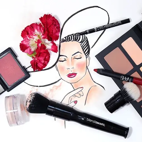 BLENDSMART Flawless Glow Cap pentru pensula rotativa pentru aplicarea fardului de obraz Roz Natural - Aplicare uniforma si sculptare precisa pentru stralucire naturala, 10g