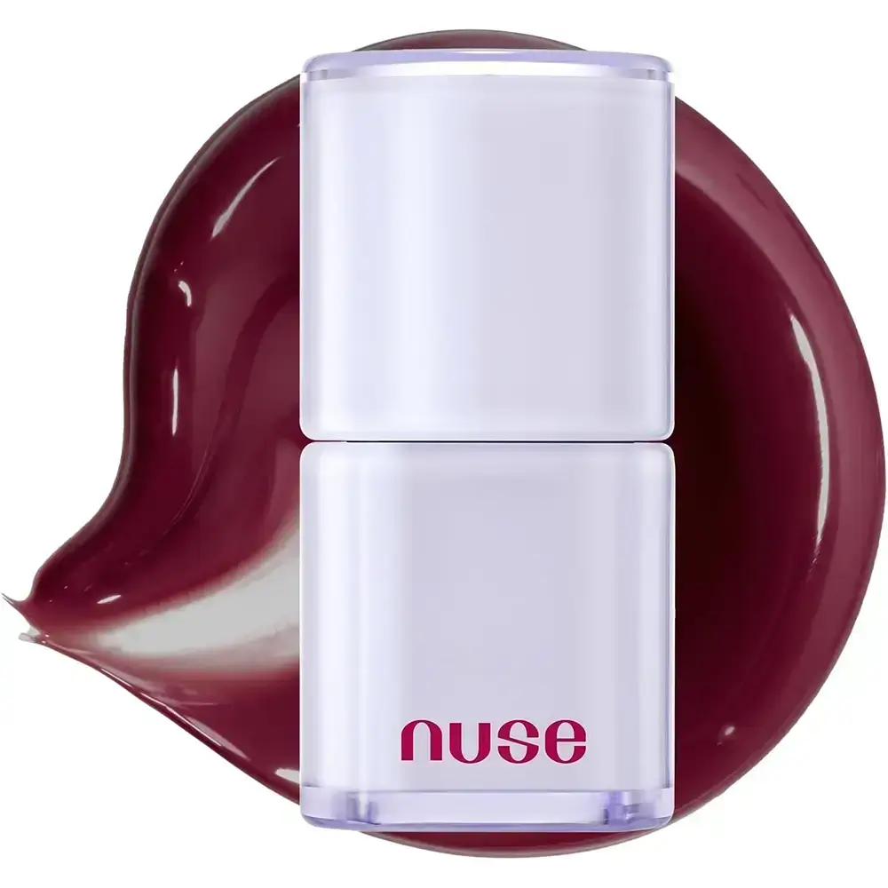 NUSE Care Liptual Coolower Collection Luciu de buze nuantator C02 Lilies Cherry - Rosu intens pentru hidratare si stralucire, 4.5 gr