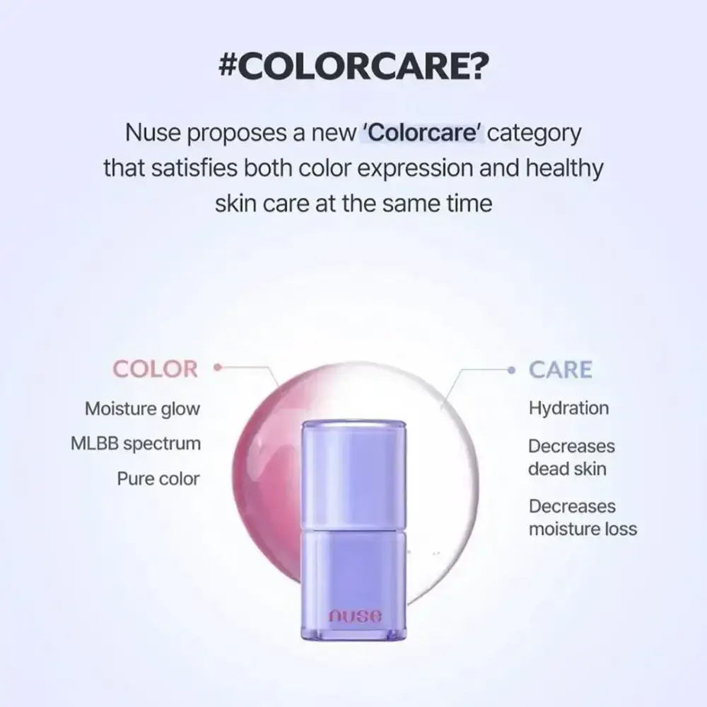 NUSE Care Liptual Luciu de buze hidratant 05 Cool Babe - Hidratare intensa si stralucire naturala, 4.5 gr