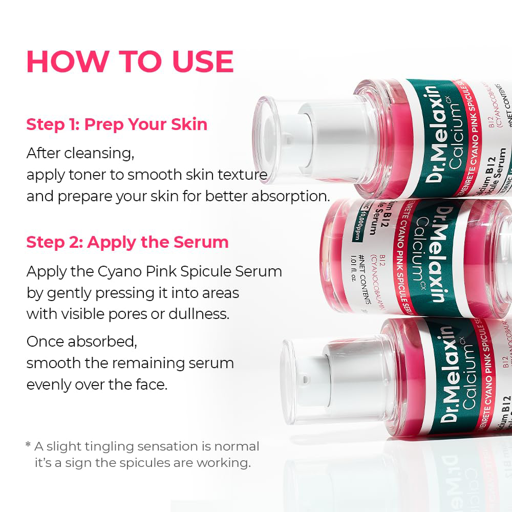 Cemenrete Cyano Pink Spicule Serum Ser de fata cu microace 30 ml