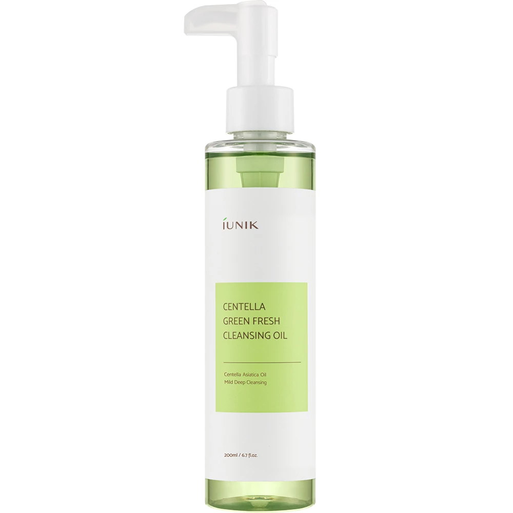 IUNIK Centella Green Fresh ulei de curatare - curatare, calmare si hidratare, 200 ml