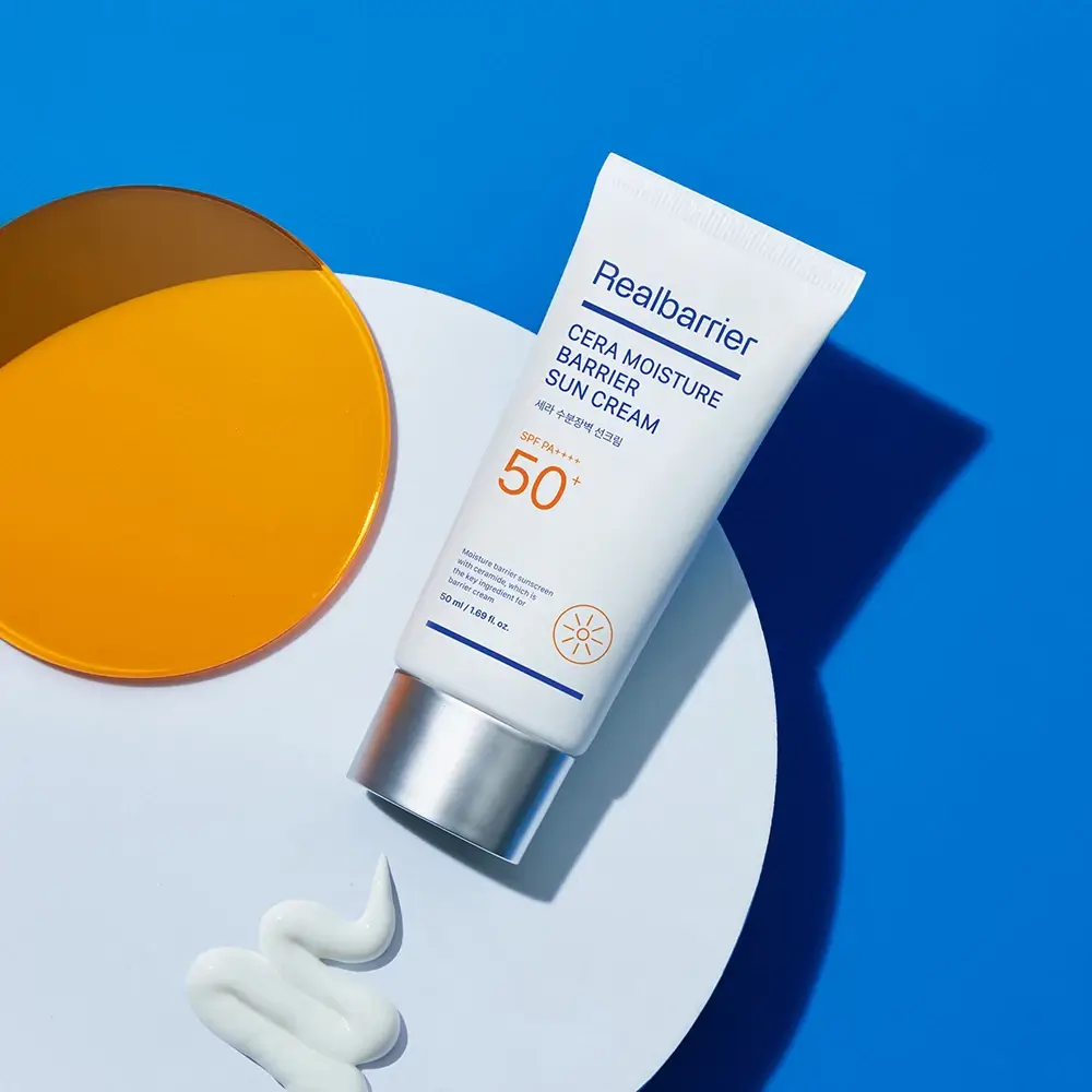 REAL BARRIER Cera Moisture Barrier Crema de fata SPF50+ - Protectie UV si Hidratare Intensiva 12 ore, 50 ml