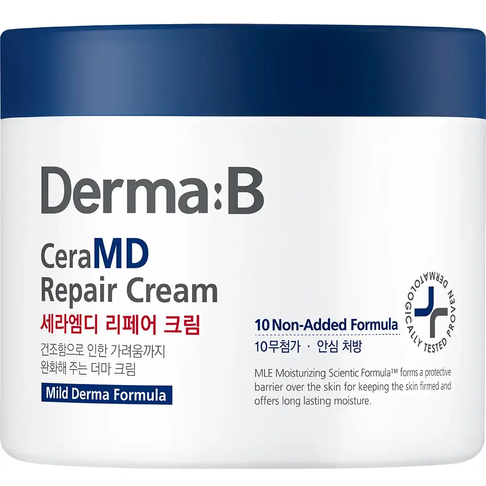 DERMA:B CeraMD Crema de corp reparatoare - Calmanta si hidratare intensiva pentru piele uscata si sensibila, 430 ml