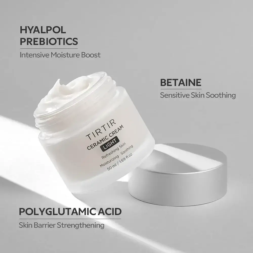 TIRTIR Ceramic Cream Light Crema pentru fata Light - Hidratare Profunda si Control Sebum, 50 ml