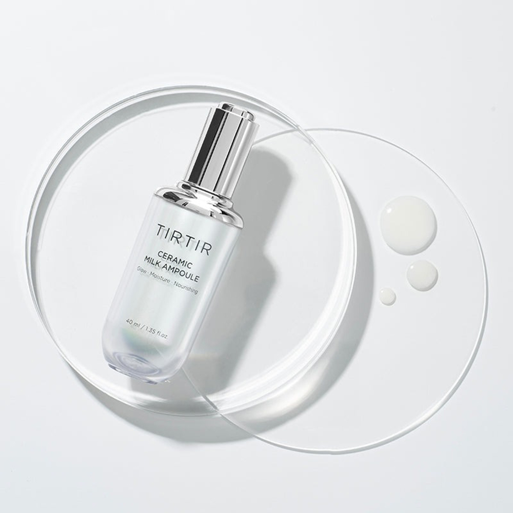 TIRTIR Ceramic Milk Ampoule – Lotiune de Față Intens Hidratantă, 40 ml | K-beauty