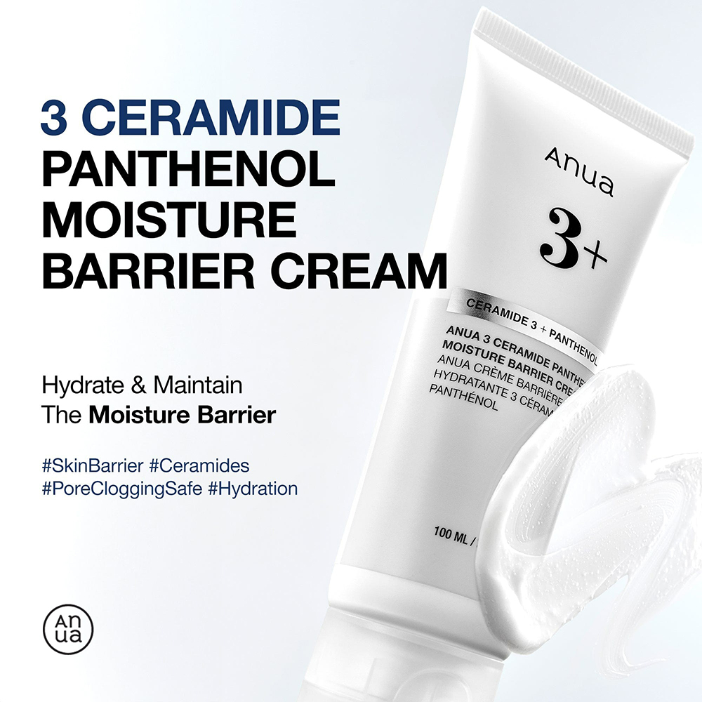 ANUA Ceramide 3 + Panthenol Moisture Barrier Cream Crema de fata - hidratare si calmare, 100 ml