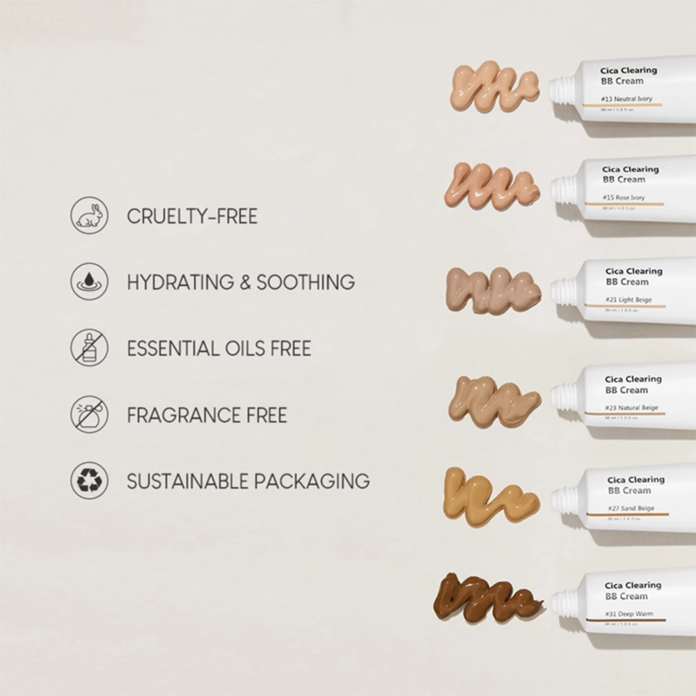 PURITO Cica Clearing Crema Coloranta de Fata 13 Neutral Ivory - Hidratare si Protectie Ten Sensibil, 30 ml