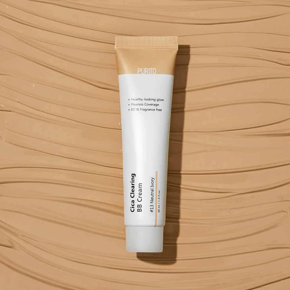 PURITO Cica Clearing Crema Coloranta de Fata 13 Neutral Ivory - Hidratare si Protectie Ten Sensibil, 30 ml