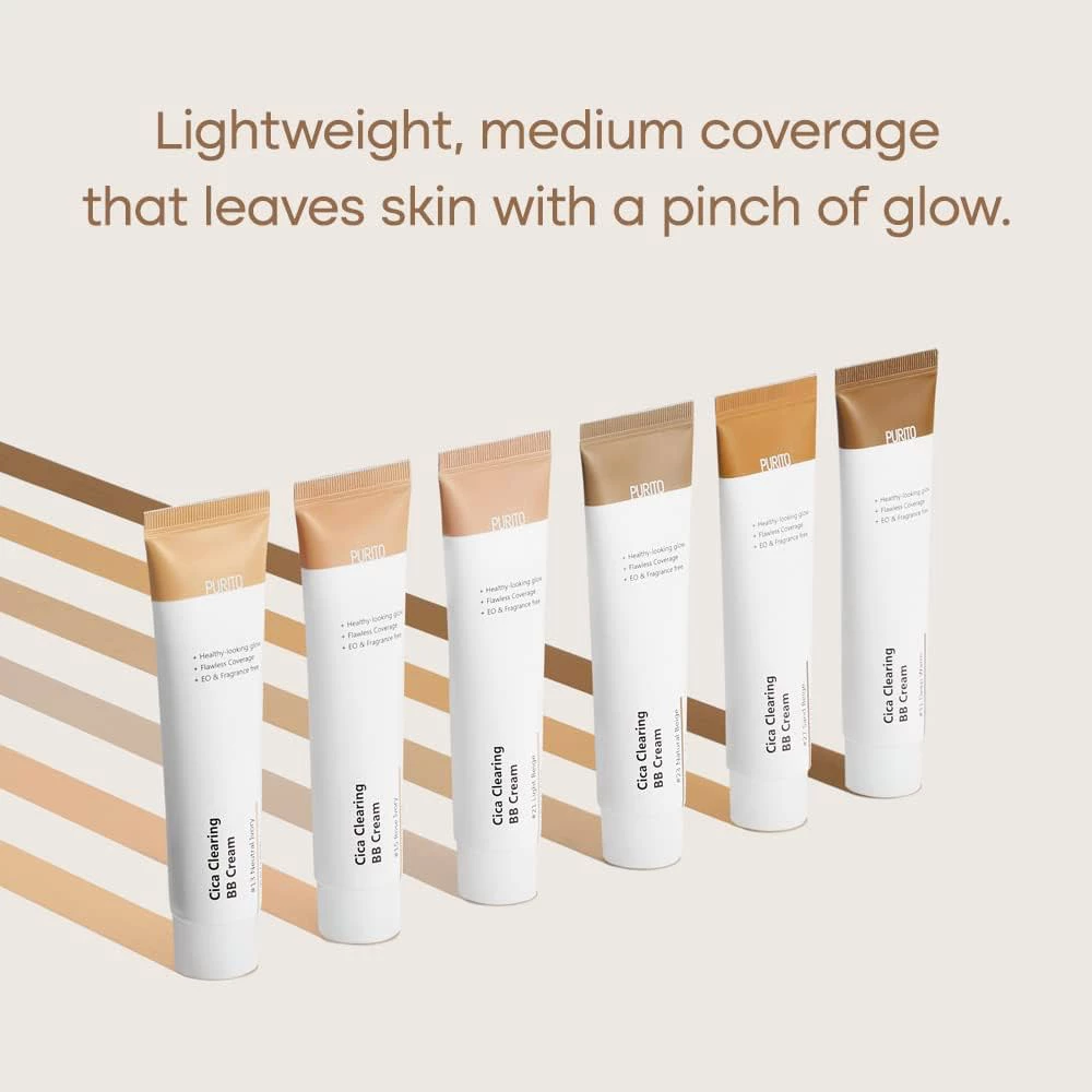 PURITO Cica Clearing Crema Coloranta de Fata 13 Neutral Ivory - Hidratare si Protectie Ten Sensibil, 30 ml