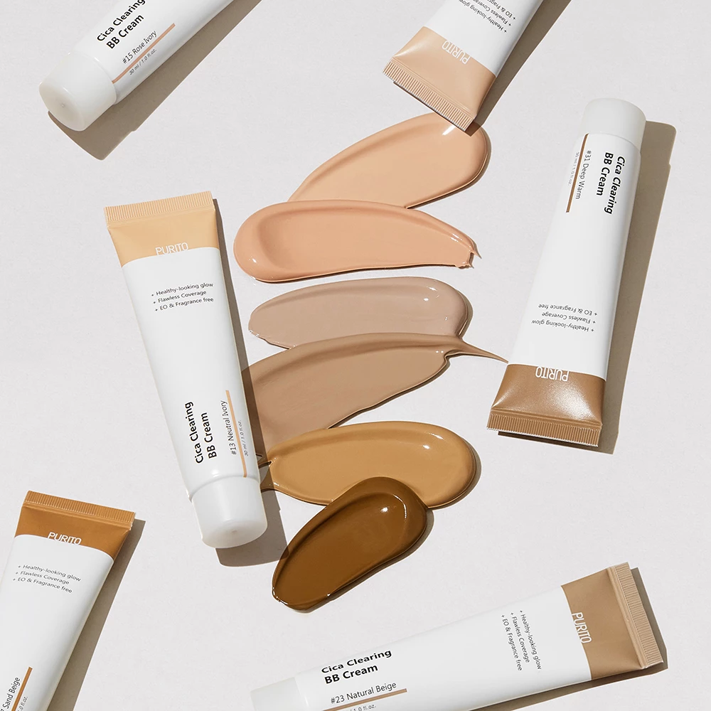 PURITO Cica Clearing Crema Coloranta de Fata 13 Neutral Ivory - Hidratare si Protectie Ten Sensibil, 30 ml