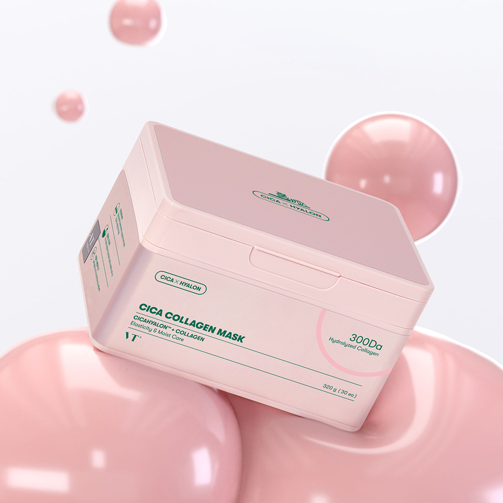 VT COSMETICS Cica Collagen Facial Sheet Mask set - hidratare si elasticitate, 30 buc