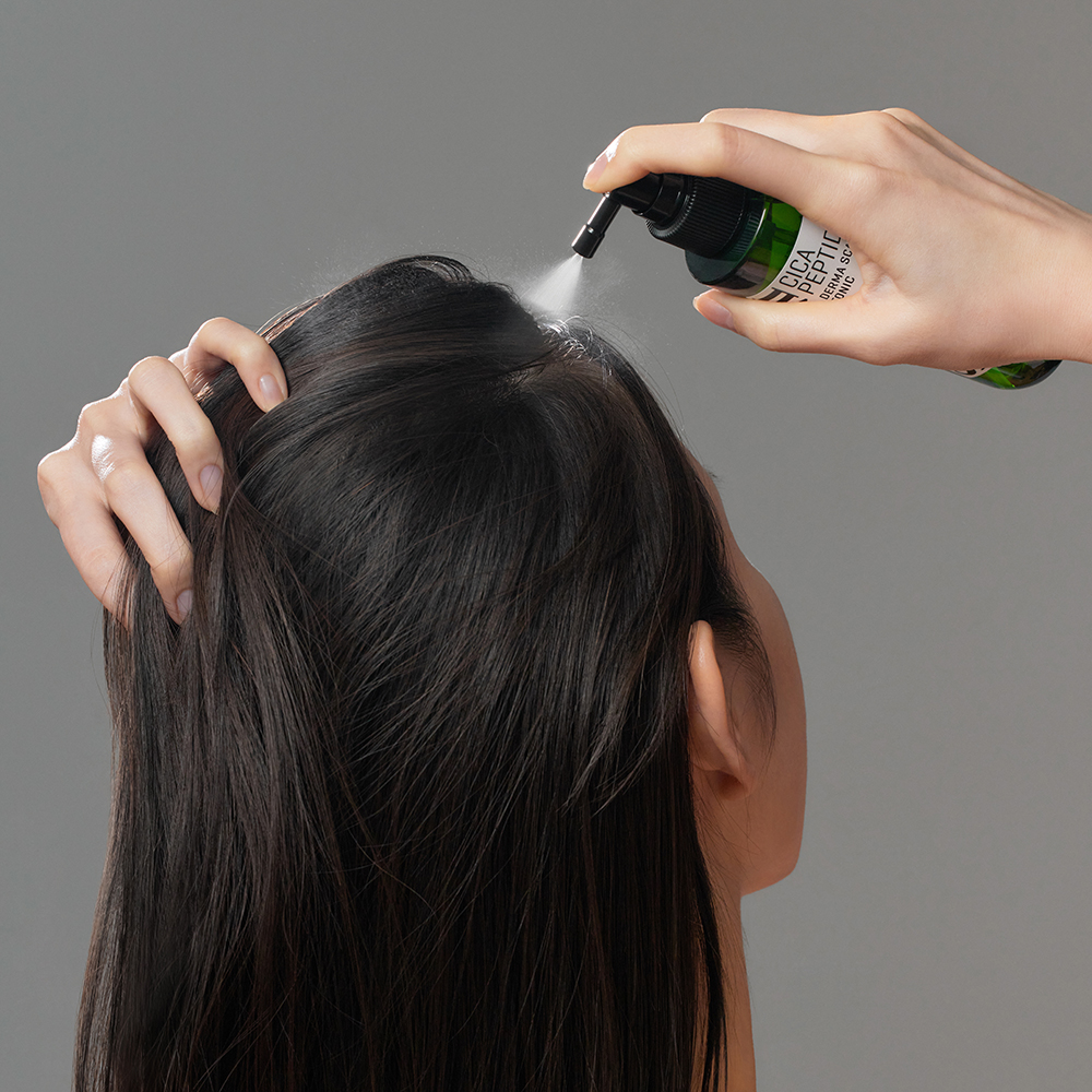 SOME BY MI Cica Peptide Anti Hair Loss Derma Scalp Tonic - tonic formulat cu Centella Asiatica CICA si complex de 11 peptide, care contribuie la ingrijirea scalpului sensibil si la mentinerea echilibrului apa-ulei - 150 ml