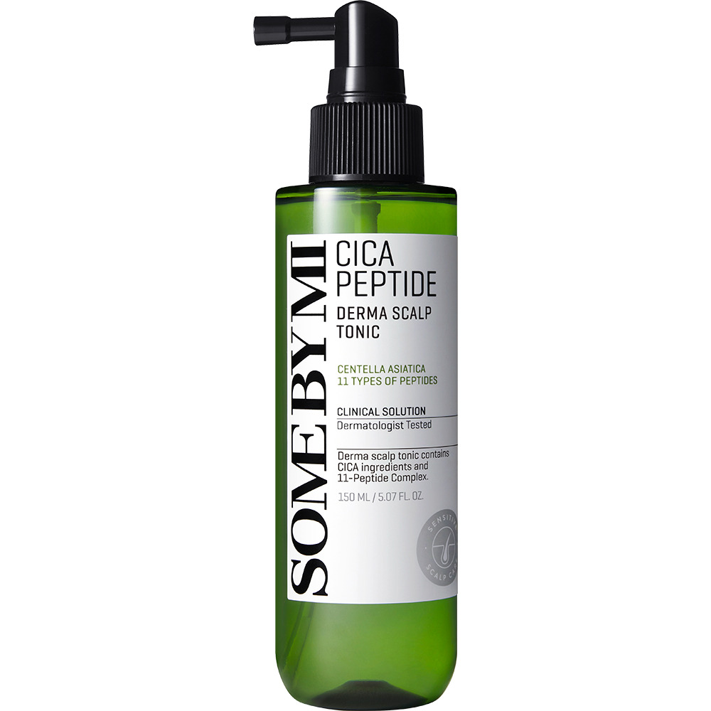 SOME BY MI Cica Peptide Anti Hair Loss Derma Scalp Tonic - tonic formulat cu Centella Asiatica CICA si complex de 11 peptide, care contribuie la ingrijirea scalpului sensibil si la mentinerea echilibrului apa-ulei - 150 ml
