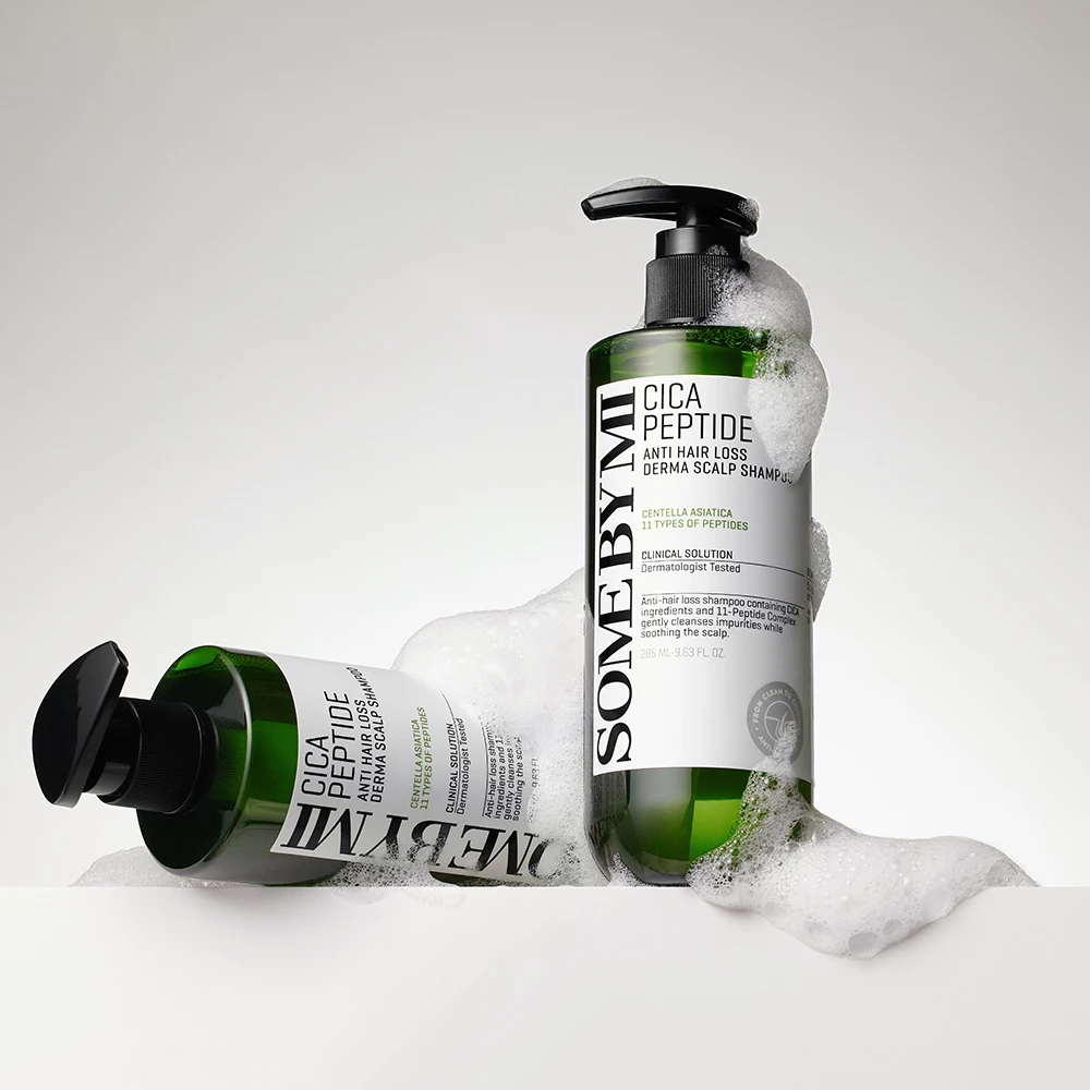 SOME BY MI Cica Peptide Derma Scalp Shampoo Sampon - curatare si hranire si intarire, 285 ml