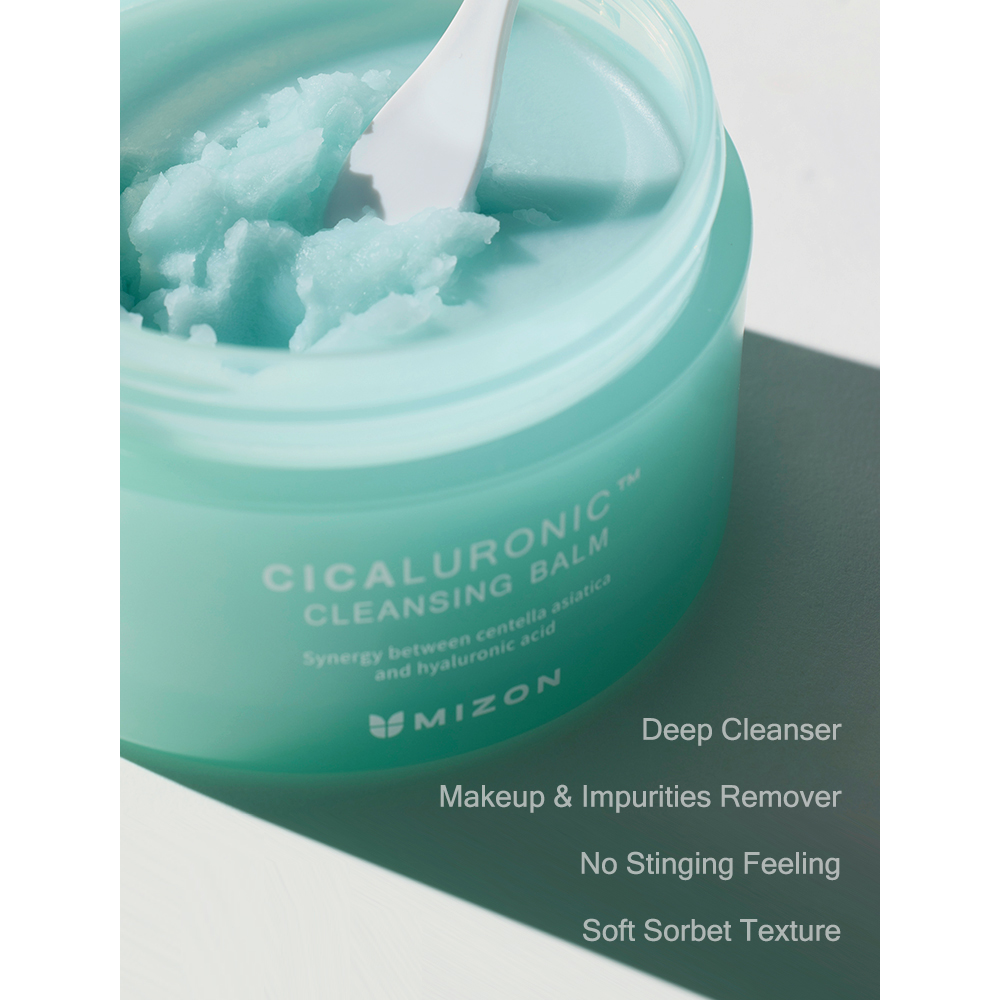 Mizon Cicaluronic Cleansing Balm – Balsam de curățare vegan cu Centella Asiatica și acid hialuronic pentru demachiere eficientă și hidratare 80 ml​