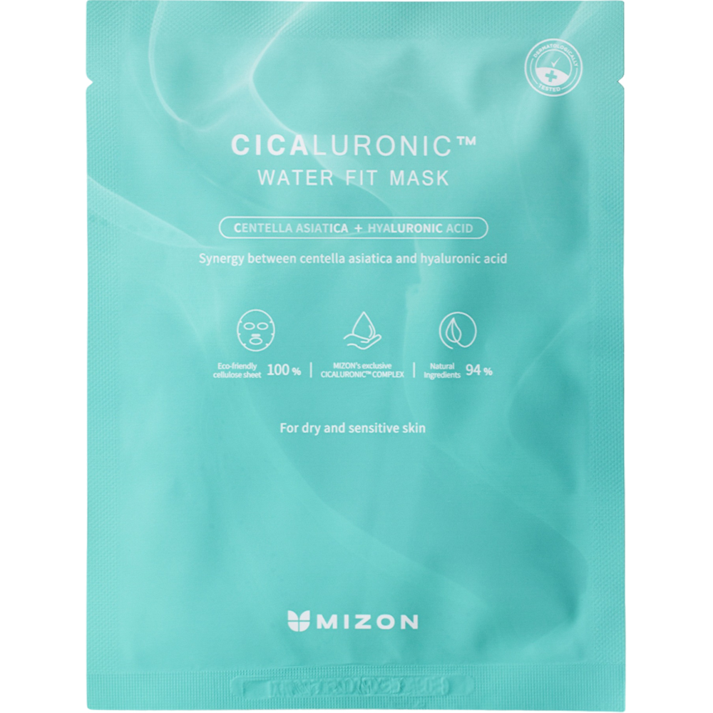 Mizon Cicaluronic Water Fit Mask – Mască de Față Calmanta și Hidratantă, 24 ml