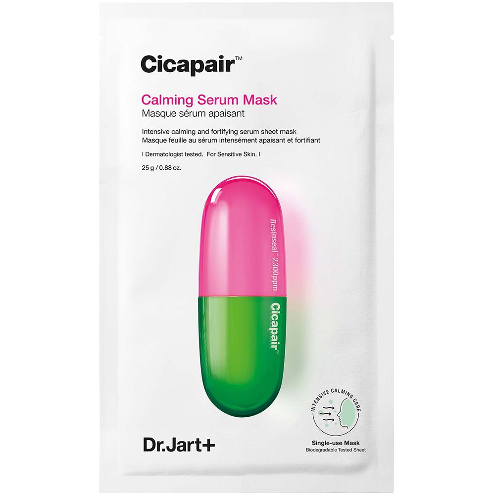 Dr. Jart+ Cicapair Calming Serum Mask – Mască de Față cu Efect Calmante, 25 gr