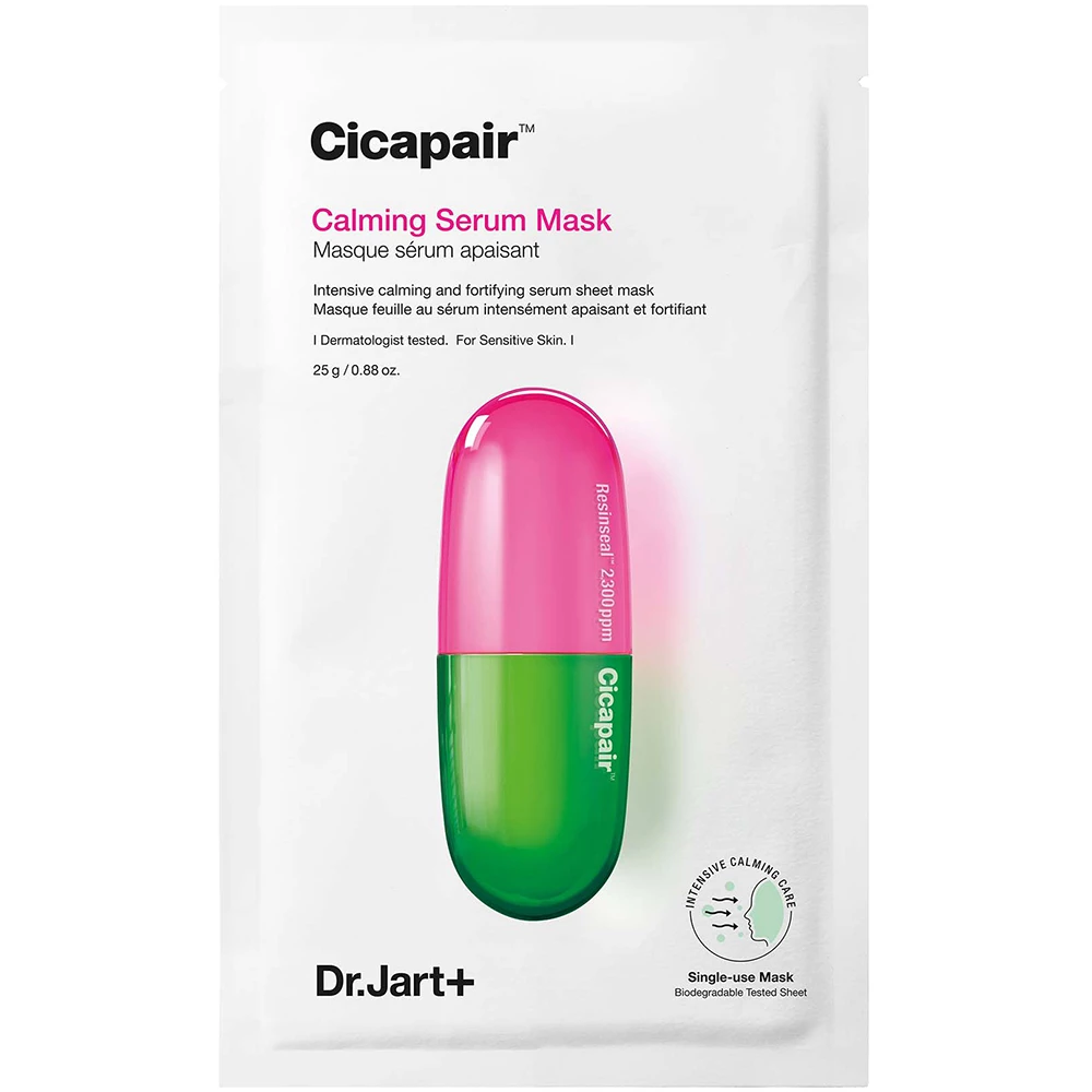 Dr. Jart+ Cicapair Calming Serum Mask – Mască de Față cu Efect Calmant, 25 gr