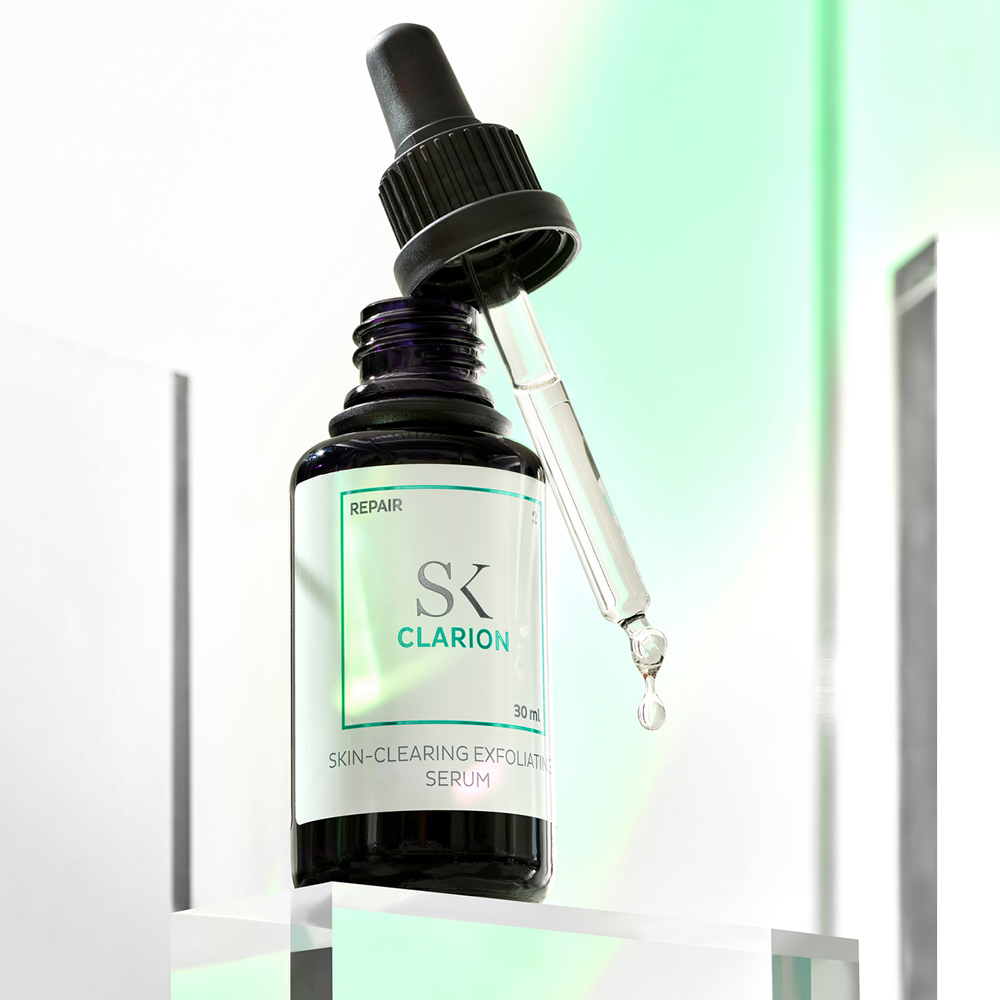SKINTEGRA Clarion, 30 ml - Ser de fata formulat cu acid glicolic si acid salicilic, care contribuie la curatarea profunda a porilor si la imbunatatirea texturii si a hiperpigmentarii pe pielea problematica